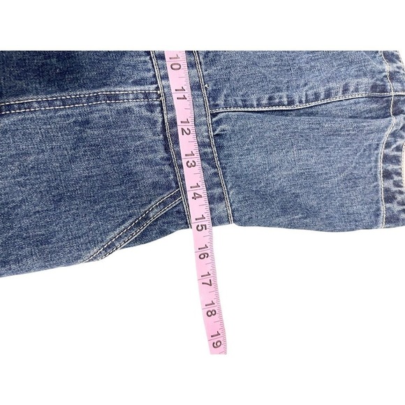 Rachel Antonoff Womens Barbie Apron Denim Dress Button Front Knee Length Size 8 - Picture 9 of 9